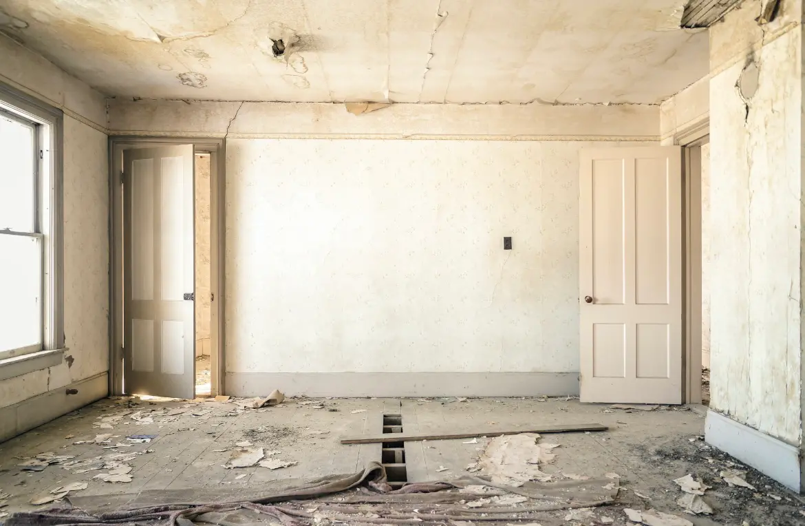 Waste disposal crew managing a cleanout project in Woodside